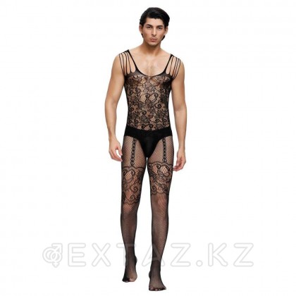 Боди сетка с цветочным принтом с чулками для мужчин (OS) от sex shop Extaz
