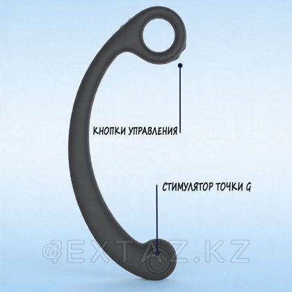 Стимулятор точки G SVibe Snail AXI с вибрацией и имитацией движений темно-серый от sex shop Extaz фото 7