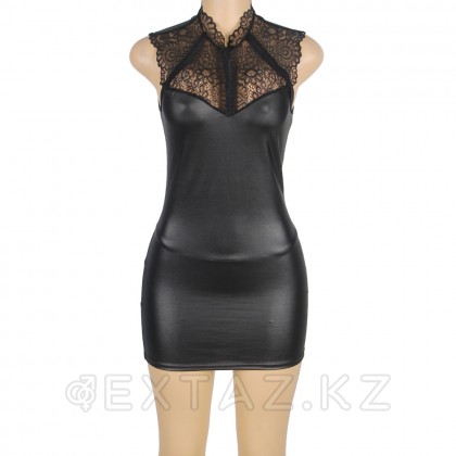Кожаное платье с кружевом Ohyeah +стринги, XL-2XL от sex shop Extaz фото 6