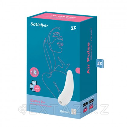 Вакуумный клиторальный стимулятор Satisfyer Curvy 2+ (белый) от sex shop Extaz фото 9
