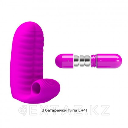 Насадка на палец с вибропулей Abbot purple от sex shop Extaz фото 5