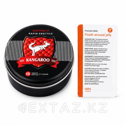 Возбуждающее средство для улучшения эрекции Kangaroo (15 таб. + возбуждающий гель) от sex shop Extaz