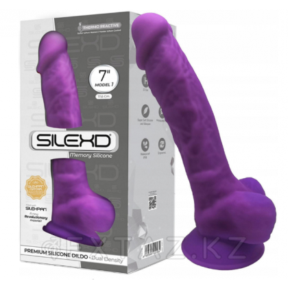 Фаллоимитатор с двойной плотностью Model 1 от SILEXD фиолетовый (17,6*3,5 см.) от sex shop Extaz фото 4