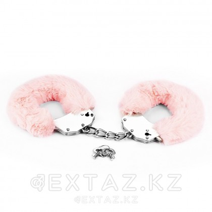 Наручники с мехом розовые - FETISH PLEASURE от sex shop Extaz