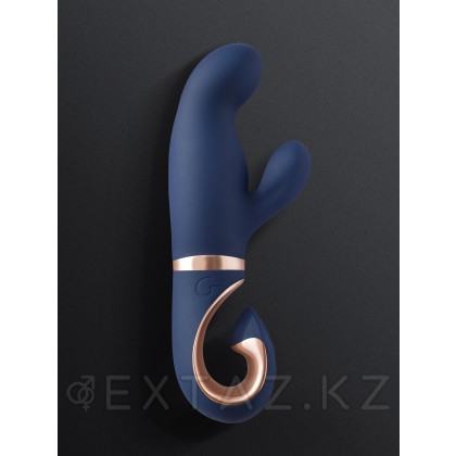 Gvibe Gentley Caribbean Blue - вибратор кролик для стимуляции точки G и клитора с 2 моторами, 19.9х4.2 см от sex shop Extaz