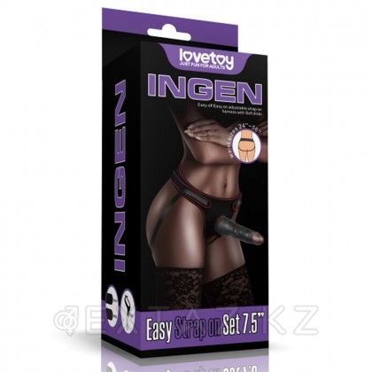 Страпон на трусиках Ingen (19*5 см) в чёрном цвете от sex shop Extaz фото 2