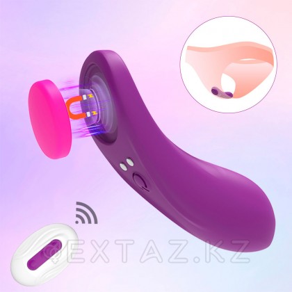 Вибратор в трусики на магните с пультом ДУ, фиолетовый от sex shop Extaz фото 15