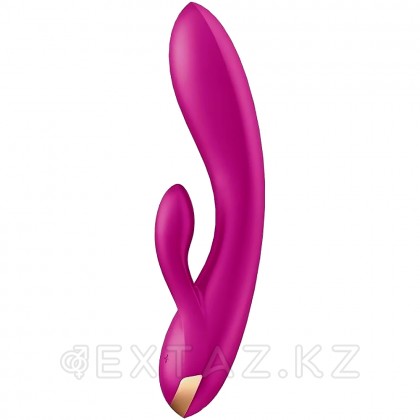 Вибратор с клиторальным стимулятором Satisfyer Double Flex Connect App лиловый от sex shop Extaz фото 7