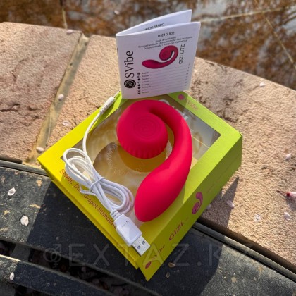 Двойной стимулятор точки G SVibe Snail GIZI Lite dragonfruit, розовый от sex shop Extaz фото 14