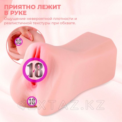 Реалистичный мастурбатор в виде вагины и половых губ Candice от sex shop Extaz фото 11