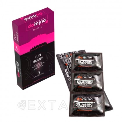 Презервативы DOMINO CLASSIC Fun Bumps, с точечной поверхностью, 6 шт от sex shop Extaz фото 3
