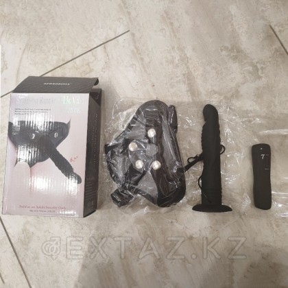 Страпон силиконовый (вибратор - 17 см.) от sex shop Extaz фото 4