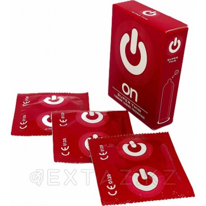 Презервативы ON № 3 Super Thin - супер тонкие (ширина 54 мм) от sex shop Extaz фото 3