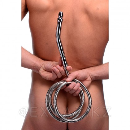 Сопло для анального душа Angled Enema Nozzle, серебристый от sex shop Extaz фото 3