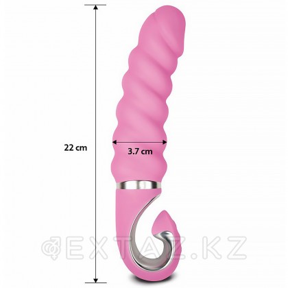 Анатомический вибратор витой Gvibe Gjack-2 22 см, розовый от sex shop Extaz фото 5