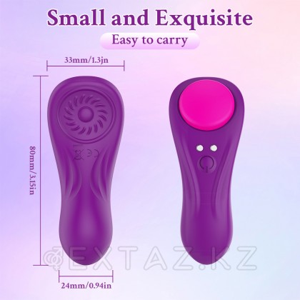 Вибратор в трусики на магните с пультом ДУ розовый от sex shop Extaz фото 8