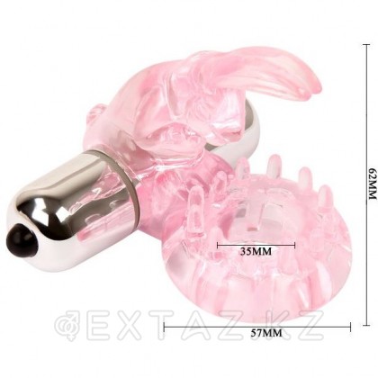 Эрекционное кольцо в виде кролика с мощным виброэлементом от sex shop Extaz фото 2