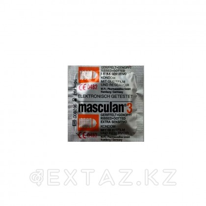 Презерватив Masculan Ribbed + Dotted № 3 (с колечками и пупырышками) от sex shop Extaz фото 3