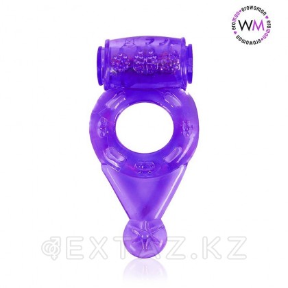 Эрекционное кольцо с вибрацией фиолетовое Cock ring vibe от sex shop Extaz фото 2