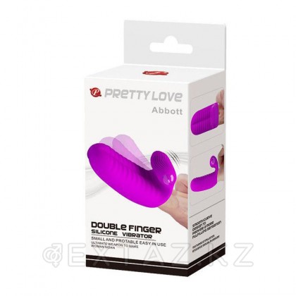 Насадка на палец с вибропулей Abbot purple от sex shop Extaz фото 2