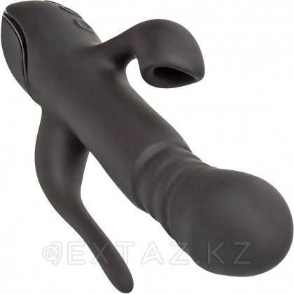 Вибромассажер тройной CalExotics III Triple Euphoria с режимом всасывания и анальной стимуляцией, 14 см x 3.75 см от sex shop Extaz фото 2