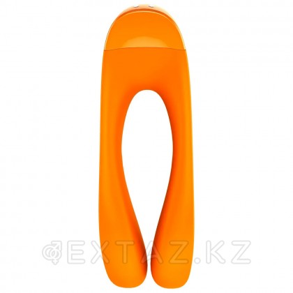Мини вибратор на палец Satisfyer Candy Cane, оранжевый от sex shop Extaz фото 2