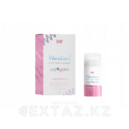 Возбуждающий гель с эффектом вибрации Vibration! Cotton candy (15 мл.) от INTT от sex shop Extaz фото 2