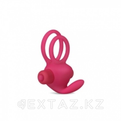Эрекционное виброкольцо Power DUO clit cockring (розовый) от sex shop Extaz фото 2