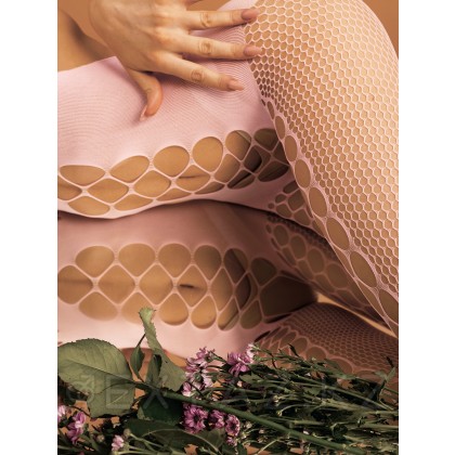 Розовый боди-комбинезон с вырезами (IMPULSE) (S/XXL) от sex shop Extaz фото 2