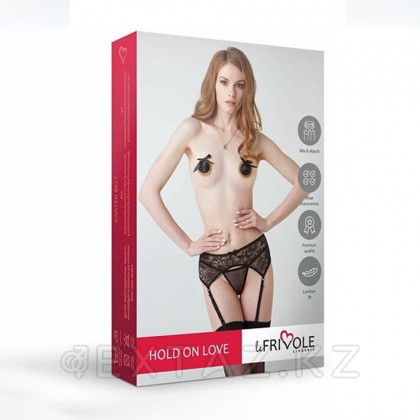 Неповторимый пояс для чулок из черного кружева Hold on love (L/XL) от sex shop Extaz фото 7