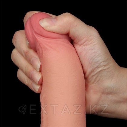 Реалистичный фаллоимитатор Lovetoy Sliding Skin (20*4см) с двойным покрытием, телесный от sex shop Extaz фото 8