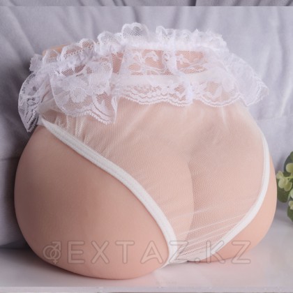 Реалистичный двойной мастурбатор Lore с вибрацией от sex shop Extaz фото 4