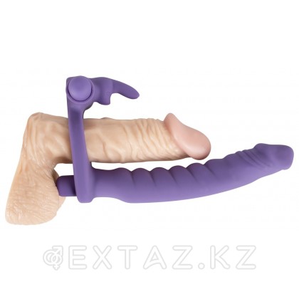Виброкольцо-страпон с клиторальным стимулятором Los Analos от sex shop Extaz фото 6