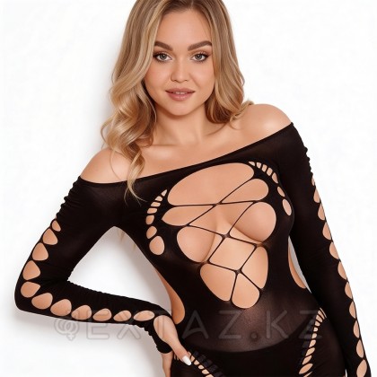 Эротическое мини-платье Amor El со шнуровкой и длинным рукавом, S/L  от sex shop Extaz фото 2