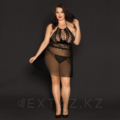 Прозрачный бэби долл с завязками (plus size) от sex shop Extaz фото 2