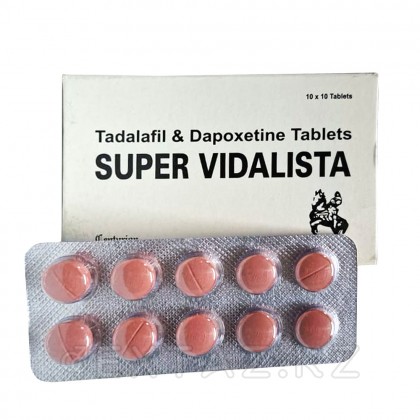 Препарат для усиления эрекции и продления полового акта Super Vidalista 80 mg (10 шт.)  от sex shop Extaz