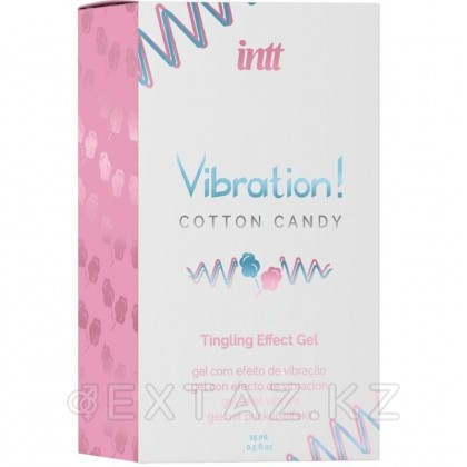 Возбуждающий гель с эффектом вибрации Vibration! Cotton candy (15 мл.) от INTT от sex shop Extaz фото 3