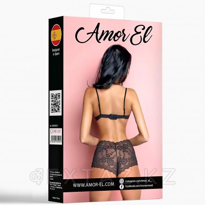 Комплект эротического белья Amor El Tina, черный, S/M от sex shop Extaz фото 5