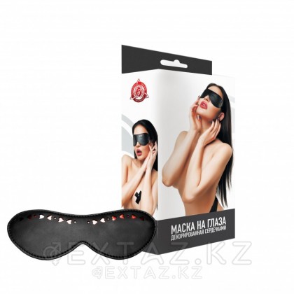 Маска на глаза, декорированная сердцами от sex shop Extaz фото 2