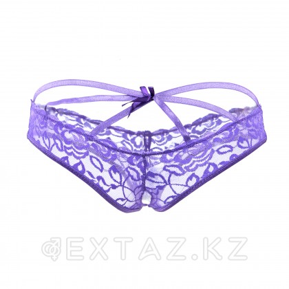 Стринги с доступом Purple Bow (М) от sex shop Extaz фото 4
