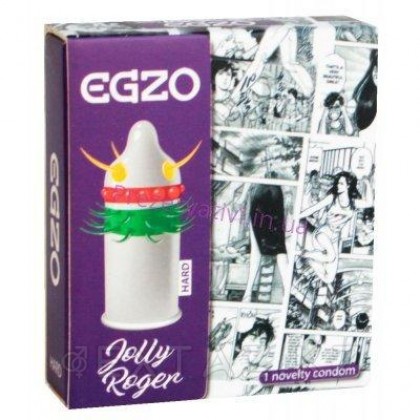 Стимулирующая насадка EGZO Jolly Roger от sex shop Extaz