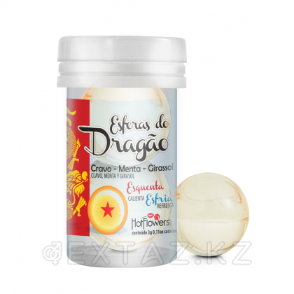 Лубрикант DRAGON BALL на масляной основе в виде 2-х шариков с охлаждающе-разогревающим эффектом. от sex shop Extaz