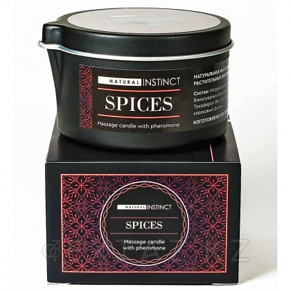 Массажная свеча Natural Instinct Spices (Специи) с феромонами 70 мл от sex shop Extaz фото 6