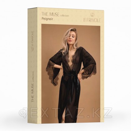 Элегантный пеньюар с отделкой кружевом (Muse) (XXL/XXXL) от sex shop Extaz фото 2