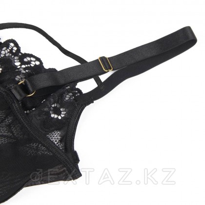 Прозрачный бэби-долл с кружевными вставками и подвязками (размер XS-S) от sex shop Extaz фото 3