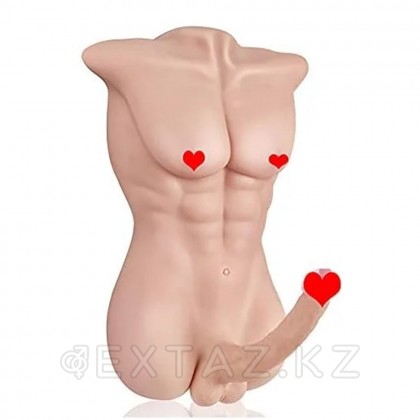 Спортивное мужское тело с фаллоимитатором (8,5 кг.) от sex shop Extaz фото 4