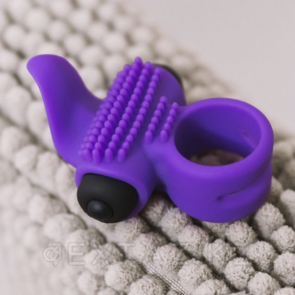 Виброкольцо эрекционное Adrien Lastic Bullet Lastic фиолетовое от sex shop Extaz фото 4
