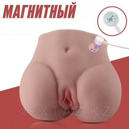 Реалистичный двойной мастурбатор Lore с вибрацией от sex shop Extaz фото 14
