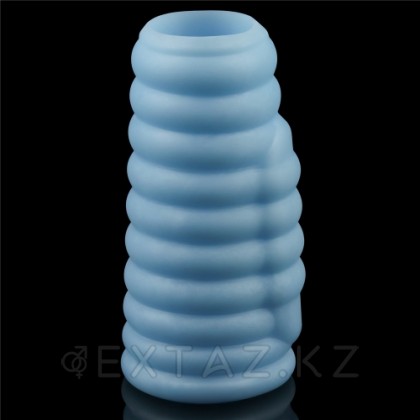 Насадка на пенис с вибрацией Wave Knights Ring (10*3,7) голубая от sex shop Extaz фото 7