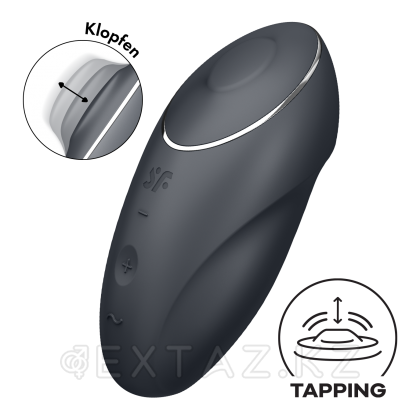 Клиторальный стимулятор с вибрацией Satisfyer Tap&Climax 1 черный от sex shop Extaz